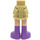 LEGO Lonkka jossa Lyhyt Kaksinkertainen Layered Hame jossa Purppura Boots (35629 / 92818)