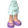 LEGO Hip with Short Double Layered Skirt with Purple Shoes (92818)