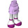 LEGO Hip with Short Double Layered Skirt with Purple Shoes and Ankle Straps (92818)