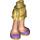 LEGO Hanche avec Court Double Layered Skirt avec Purple Shoes avec Gold Soles (92818)
