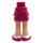 LEGO Hüfte mit Kurz Doppelt Layered Skirt mit Weiß Shoes mit Magenta Laces und Soles (23898 / 92818)