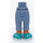 LEGO Heup met Kort Broek met Turquoise Shoes (101347)