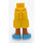 LEGO Hip with Shorts with Cargo Pockets with Bright blue shoes (2268)