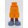 LEGO Hip with Shorts with Cargo Pockets with Sand Blue shoes (2268)