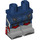 LEGO Heupen en benen met Medium Stone Grijs Boots en Rood Pantser (3815)