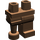 LEGO Les hanches avec Noir La gauche Jambe et Reddish Brown Peg Jambe (84637 / 93798)