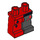 LEGO Les hanches avec rouge Droite Jambe et Noir La gauche Jambe avec Diamonds (3815 / 73243)
