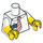 LEGO Homer Simpson Torso met Tie en ID-Card Decoratie (973 / 16360)