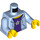 LEGO Hoodie Torso with Dark Purple Shirt with Star (76382)