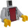LEGO Hoodie Torso with Dark Red Shirt and Yellow Hands (76382)
