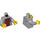 LEGO Hoodie Torso mit Dark rot Shirt und Gelb Hände (973 / 76382)