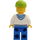 LEGO Hoodie with Blue Pockets and Green Lime Short Cap Minifigure