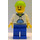 LEGO Hoodie with Blue Pockets and Green Lime Short Cap Minifigure