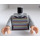 LEGO Horizontal Striped Sweater Torso over Weiß Shirt (973 / 76382)