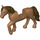 LEGO Horse with Brown Eyes and Brown Hair (72412)