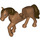 LEGO Pferd mit Brown Augen und Brown Haar (72412)