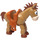 LEGO Pferd mit Braun Haar und Saddle (88007)