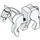 LEGO Horse with Moveable Legs, Black Bridle and Silver Buckles (10509)