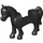 LEGO Horse with White Front and Black Mane and Blue Eyes (67606)