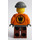 LEGO Hot Rod Driver in Oranje Outfit minifiguur