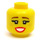 LEGO Hula Lula Minifigure Head (Recessed Solid Stud) (3626 / 50516)