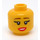 LEGO Hula Lula Minifigure Head (Recessed Solid Stud) (3626 / 50516)