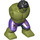 LEGO Hulk Body met Dark Paars Pants met Avengers logo (19988)