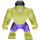 LEGO Hulk - Dark purple pants met dark Rood  Patroon minifiguur