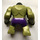 LEGO Hulk (Large) with Dark Purple Pants with Avengers Logo Minifigure