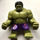 LEGO Hulk (Large) with Dark Purple Pants with Avengers Logo Minifigure