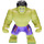 LEGO Hulk (Stor) med Dark Lilla Pants med Avengers logo Minifigur