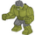 LEGO Hulk (Grand) avec Gris Pants et Sourire Minifigurine