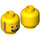 LEGO Ice Cream Mike Minifigure Head (Recessed Solid Stud) (3626 / 16106)