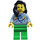 LEGO Ice Cream Seller with Dark Brown Hair Minifigure