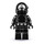 LEGO Imperial Gunner met gesloten Mouth minifiguur met wit imperiaal logo
