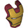 LEGO Iron Man Visor with Gold Face, White Eyes and Black Trim (80822)