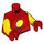 LEGO Iron Man met Korte benen Minifiguur Torso (973 / 76382)