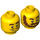 LEGO Island Adventures Pilot Minifigure Head (Recessed Solid Stud) (3626 / 29852)