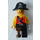 LEGO Islander Pirate with Bicorne with White Skull and Bones Minifigure