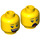 LEGO J.B. Watt Minifigure Head (Recessed Solid Stud) (3626 / 66698)