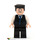 LEGO J. Jonah Jameson met Zwart Vest en Plat Top Haar Minifiguur