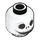 LEGO Jack Skellington Minifigure Head (Recessed Solid Stud) (3274)