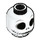 LEGO Jack Skellington Minifigure Head (Recessed Solid Stud) (3626 / 42576)