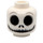 LEGO Jack Skellington Minifigure Head (Recessed Solid Stud) (3626 / 42576)