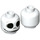 LEGO Jack Skellington Minifigure Head (Recessed Solid Stud) (3626 / 42576)