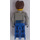 LEGO Jack Stone с Светлина Сив Rescue Яке Минифигурка