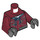 LEGO Jacket over Dark Stone Grau Hoodie Torso (973 / 76382)