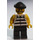 LEGO Jail Prisoner Shirt avec Prison Rayures et Torn out Sleeves Figurine