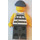 LEGO Jail Prisoner Shirt avec Prison Rayures et Torn out Sleeves Figurine