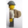 LEGO Jail prisoner with prison stripes, mask Minifigure